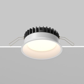 Spot LED încastrat Okno alb Maytoni, D12, 12W
