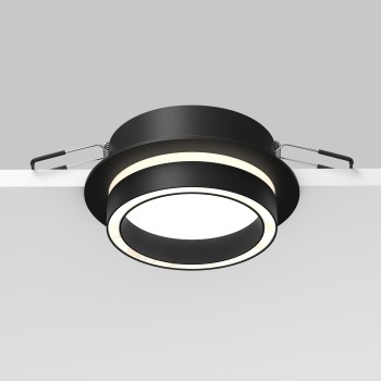 Spot încastrat Orlo negru Maytoni, D10, 12W