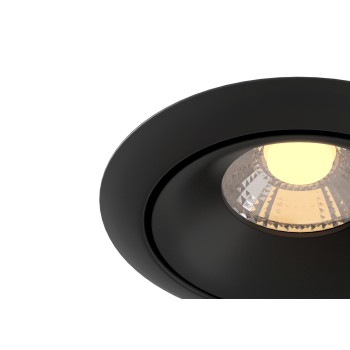 Spot LED încastrat Yin negru Maytoni, D10, 9W