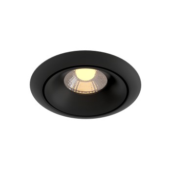 Spot LED încastrat Yin negru Maytoni, D10, 9W