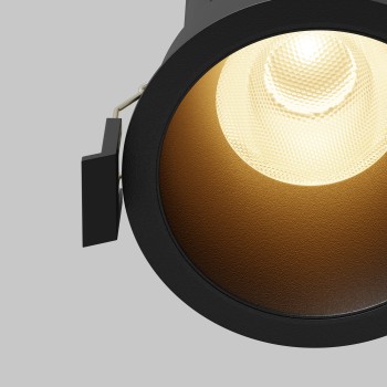 Spot LED încastrat Dip negru Maytoni, D8, 15W, 2700K