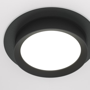 Spot încastrat Hoop negru Maytoni, D11, 12W