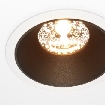 Spot LED încastrat Alfa white and black Maytoni, D8, 15W