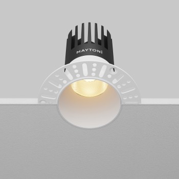 Spot LED încastrat Dip alb Maytoni, D10, 15W, 2700K