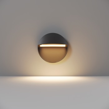 Spot LED trepte scară negru Maytoni, D12, 3W