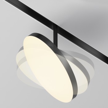 Spot magnetic pe șină Plato negru Maytoni, 15W, 3000K, H17
