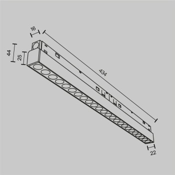Spot magnetic pe șină Points negru Maytoni, 24W (2)
