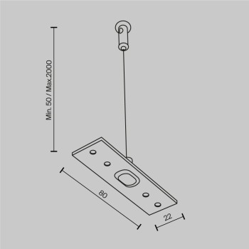 Accesoriu șină spoturi Accessories for tracks Exility Maytoni, L8, H200, white