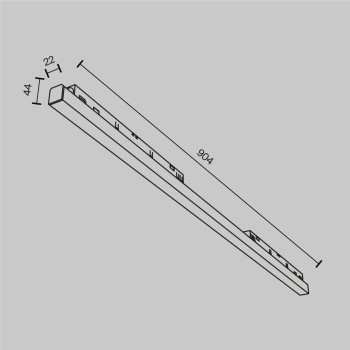 Spot magnetic pe șină Basis alb Maytoni, 30W (2)