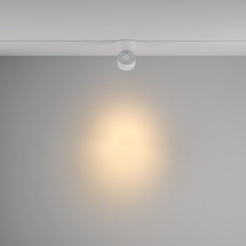 Spot pe șină Yin alb Maytoni, 15W, 3000K, white