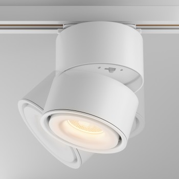 Spot pe șină Yin alb Maytoni, 15W, 3000K, white