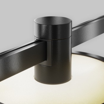 Spot magnetic pe șină Plato negru Maytoni, 7W