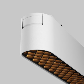 Spot magnetic pe șină Basis Grid alb Maytoni, 12W, 3000K