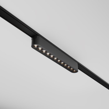 Spot magnetic pe șină Points negru Maytoni, 12W, 3000K, L22, H3
