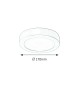 Plafoniera tip spot de suprafata Lois - 2655 Rabalux, D17, LED, 12W, 800lm, 4000k, alb