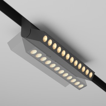 Spot magnetic pe șină Points rot negru Maytoni, 12W