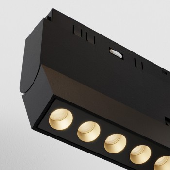 Spot magnetic pe șină Points rot negru Maytoni, 12W
