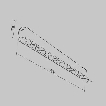Spot magnetic pe șină Points alb Maytoni, 16W, 4000K