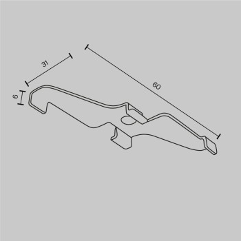 Accesoriu șină spoturi Accessories for tracks Exility Maytoni, L6, white