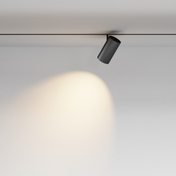 Spot pe șină Focus LED negru Maytoni, 18W