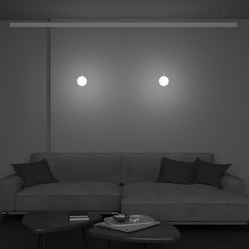 Pendul pe șină Luna alb Maytoni, 5W, 3000K