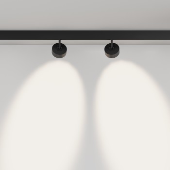 Spot magnetic pe șină Lens negru Maytoni, 15W, L19, H14