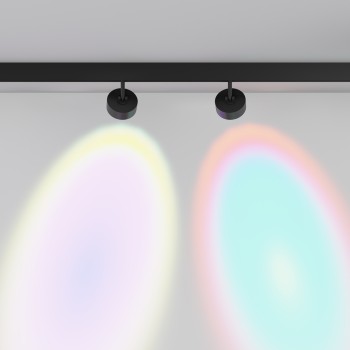 Spot magnetic pe șină Lens negru Maytoni, 15W, L19, H14