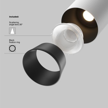 Spot magnetic pe șină Artisan negru Maytoni, 12W, 3000K, H12 (2)