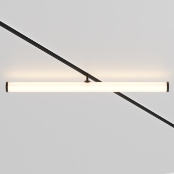 Spot magnetic pe șină Larc negru Maytoni, 25W, 3000K