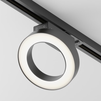 Spot pe șină Rim negru Maytoni, 12W, 3000K