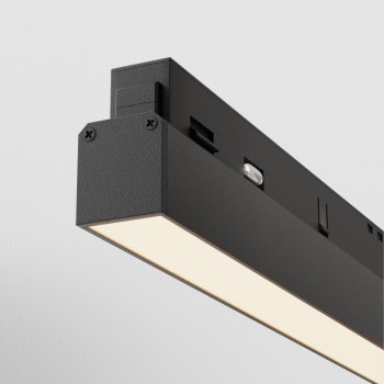 Spot magnetic pe șină Basis negru Maytoni, 24W, 3000K, L60