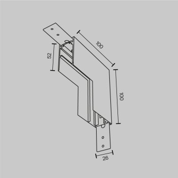Accesoriu șină spoturi Accessories for tracks Exility Maytoni, L10, white, IP20 (2)