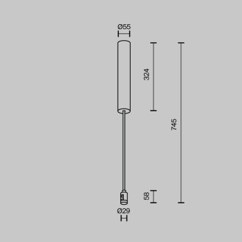 Accesoriu șină spoturi Accessories for tracks Flarity Maytoni, L6, H74, brass