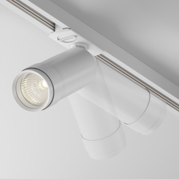 Spot pe șină Focus Zoom alb Maytoni, 12W, 3000K, white