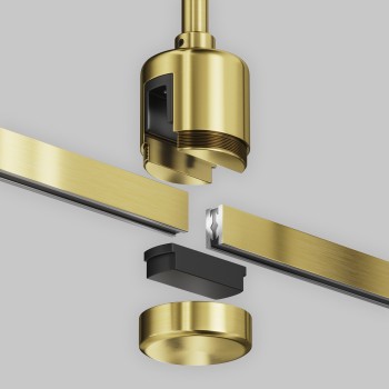 Accesoriu șină spoturi Accessories for tracks Flarity Maytoni, L4, H35, brass