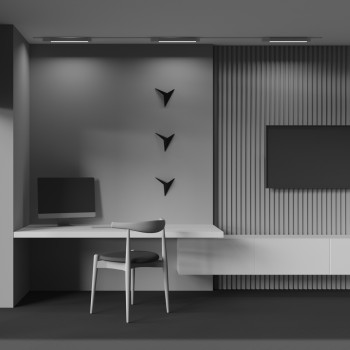 Spot pe șină Basis Rot alb Maytoni, 24W, 3000K