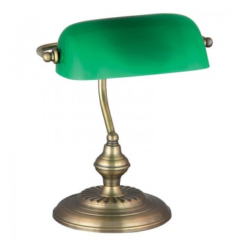 Lampa de birou Bank 4038 Rabalux, E27 60W, bronz-verde - 2