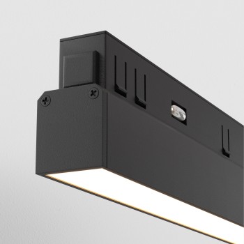Spot magnetic pe șină Basis negru Maytoni, 12W, 3000K, L30