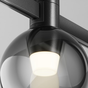Spot magnetic pe șină Bubble negru Maytoni, 3W