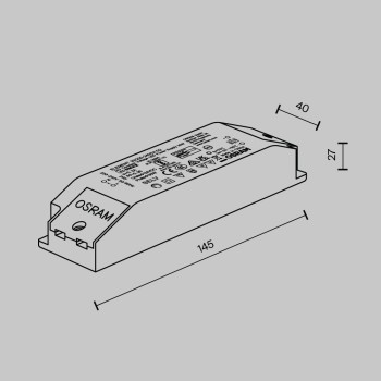 Accesoriu șină spoturi Power Supply Flarity Maytoni, L14
