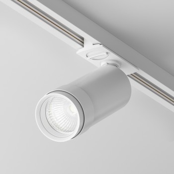 Spot pe șină Focus Zoom alb Maytoni, 12W, 4000K, white