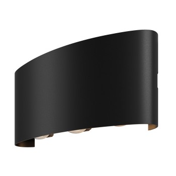 Aplică arhitecturală exterior negru Maytoni, IP54, 3000K, L4, l16