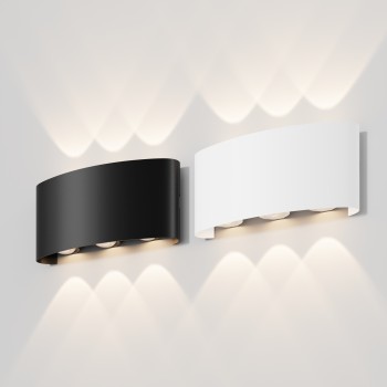 Aplică arhitecturală exterior negru Maytoni, IP54, 3000K, L4, l16