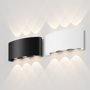 Aplică arhitecturală exterior negru Maytoni, IP54, 3000K, L4, l16