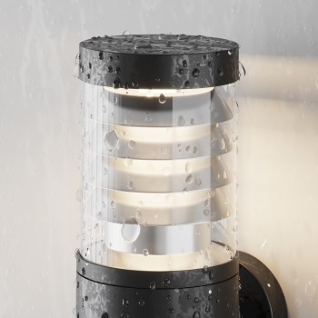 Aplică exterior LED exterior Spir grafit Maytoni, IP54