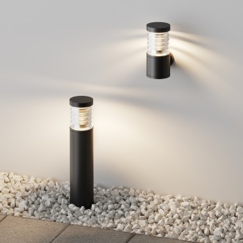 Aplică exterior LED exterior Spir grafit Maytoni, IP54