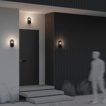 Aplică exterior exterior Candle grafit Maytoni, IP65