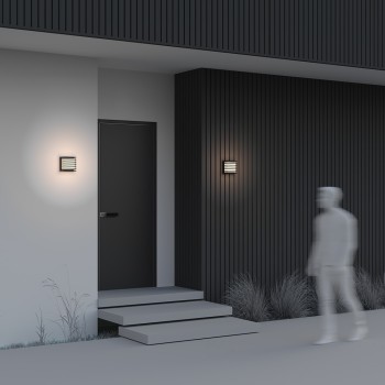 Aplică exterior LED exterior Downing Street negru Maytoni, IP65