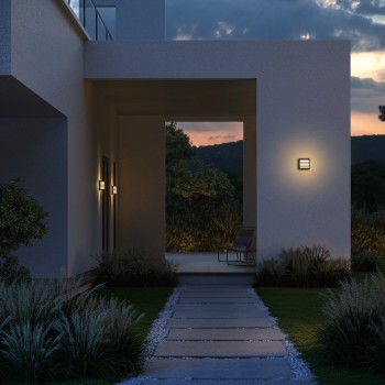 Aplică exterior LED exterior Downing Street negru Maytoni, IP65