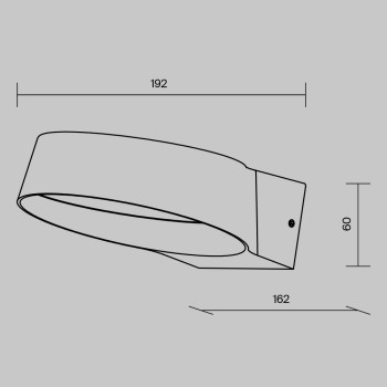 Aplică exterior LED exterior Share grafit Maytoni, IP54